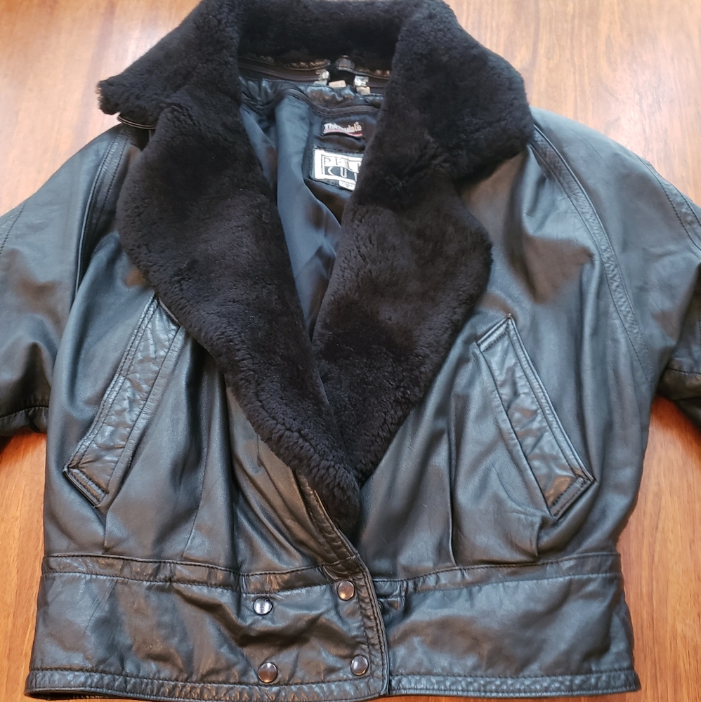 Pelle Studio Shearling & Leather Moto Jacket